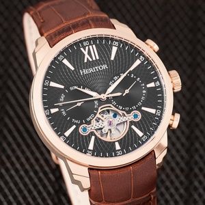 NWT Men's Automatic Skeleton Dial Watch